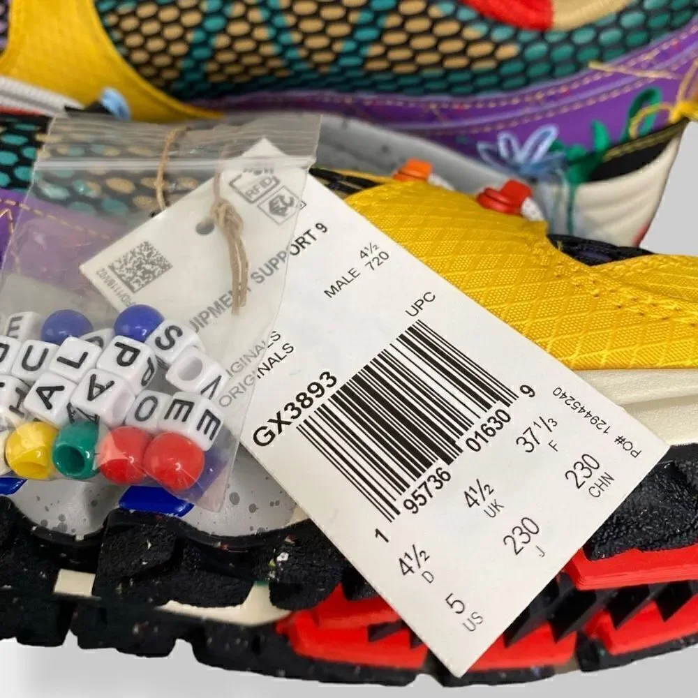 Adidas x Sean Wotherspoon EQT Support 93 Bold Gold/ Purple GX3893 Mens size 5
